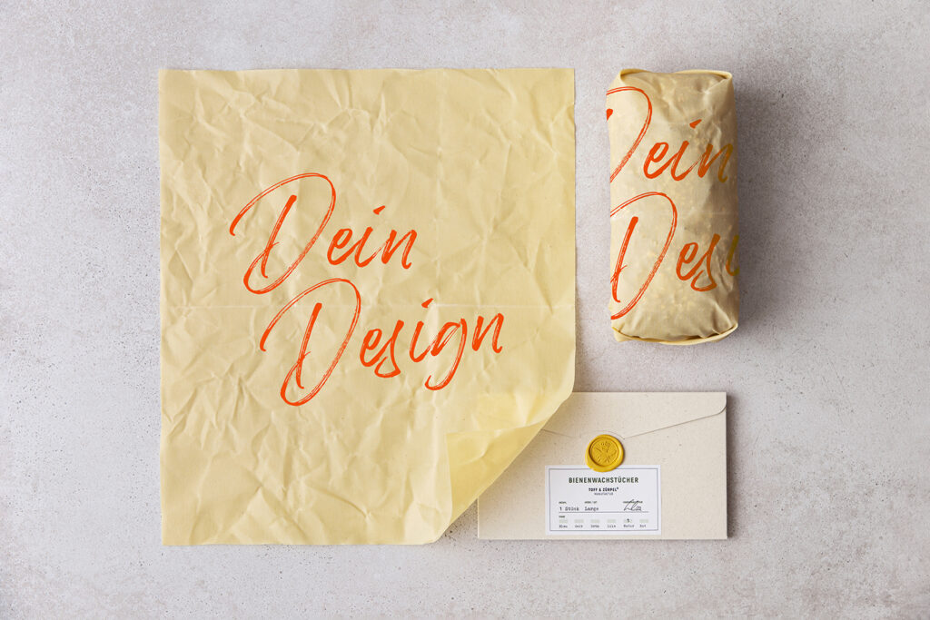 Beeswax wraps Individualize with your own design