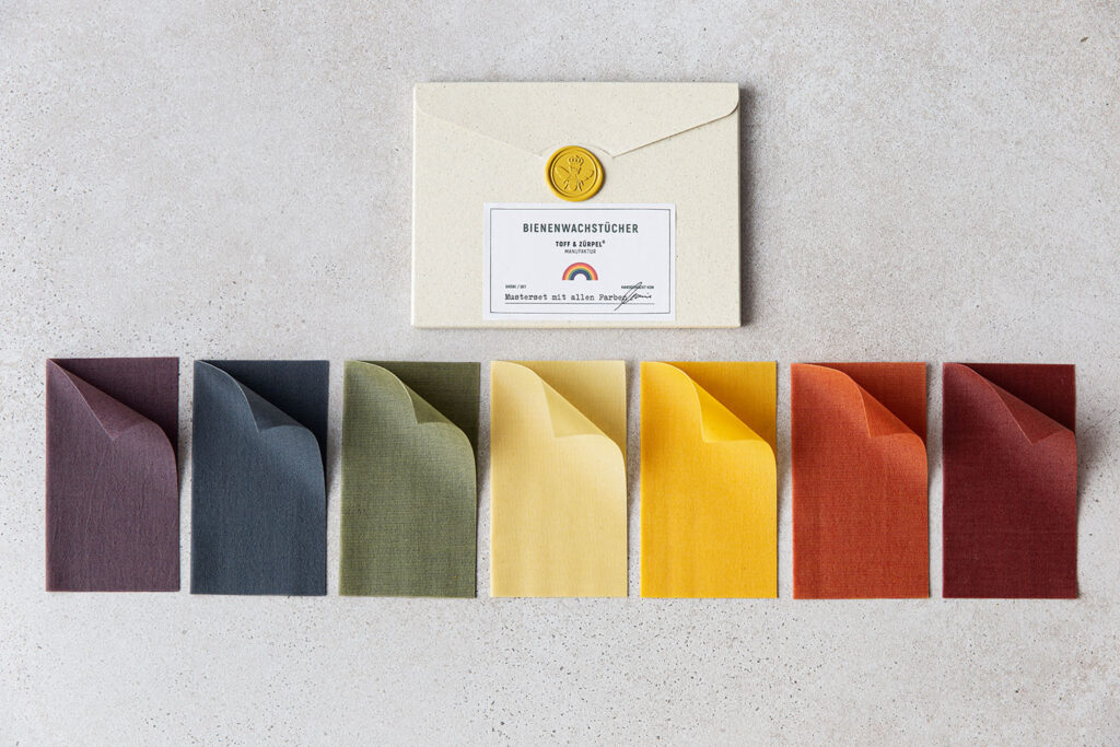 Sample set of beeswax towels
