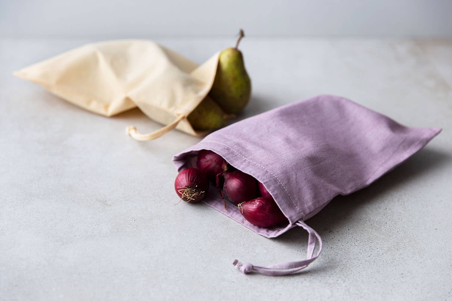 Cotton bag purple