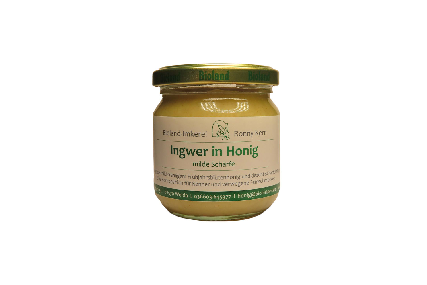 Ingwer in Honig Bioland Imkerei Kern 250g