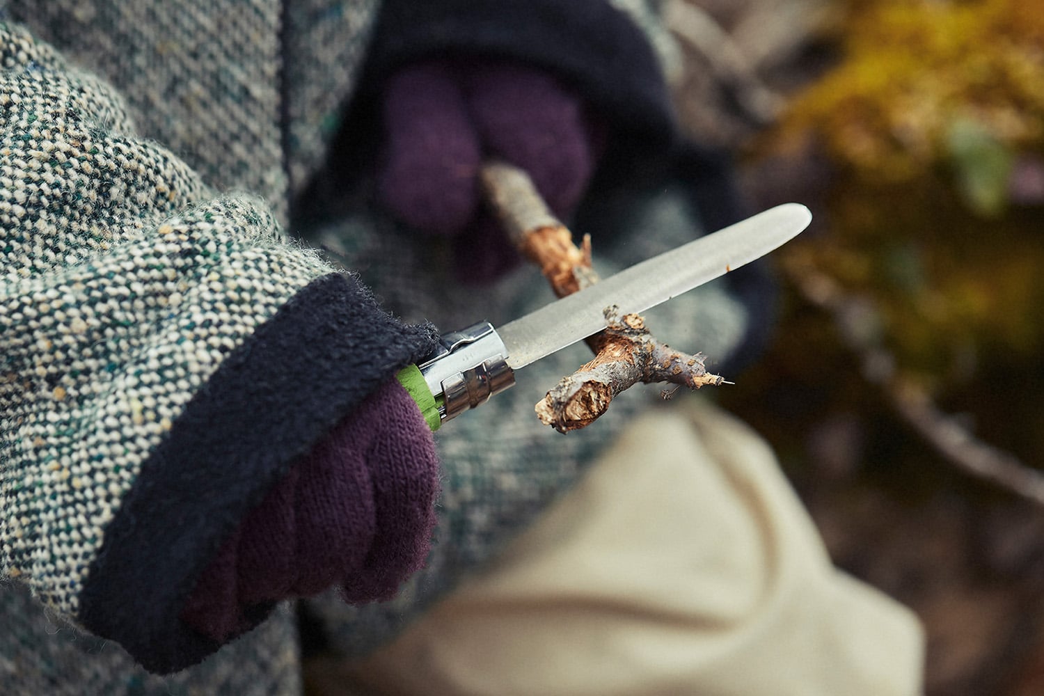 Opinel Kinder Schnitzmesser No. 7 Grün