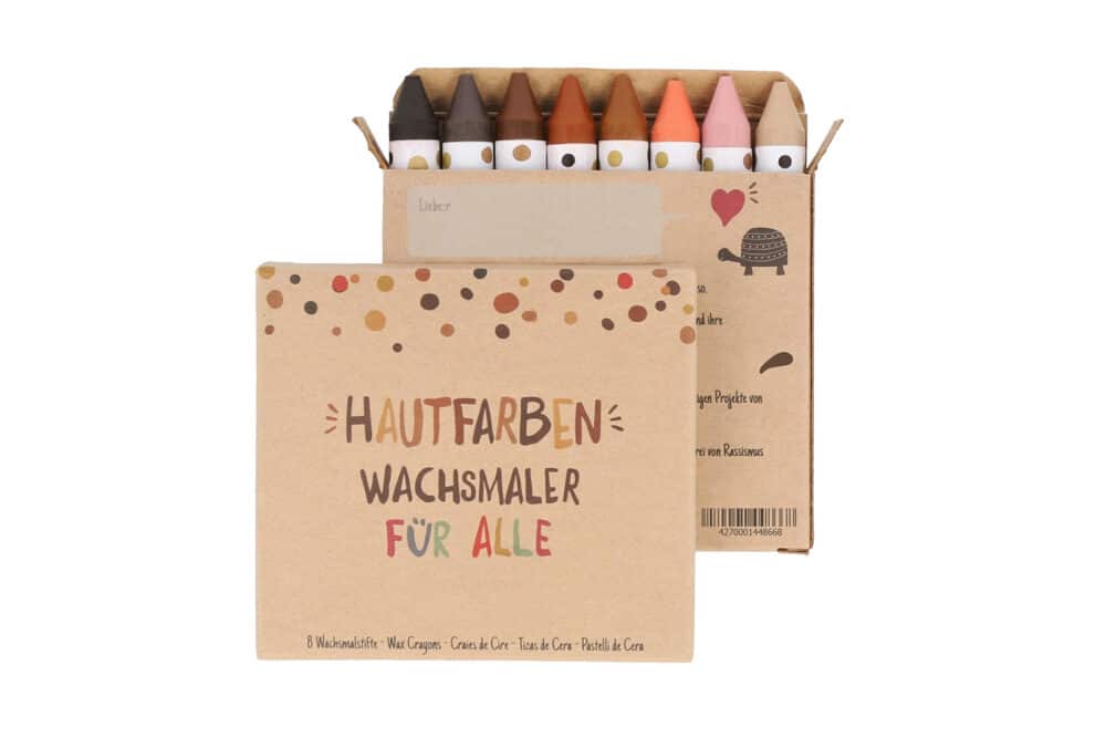 Wachsmalstifte Hautfarben 8er Set