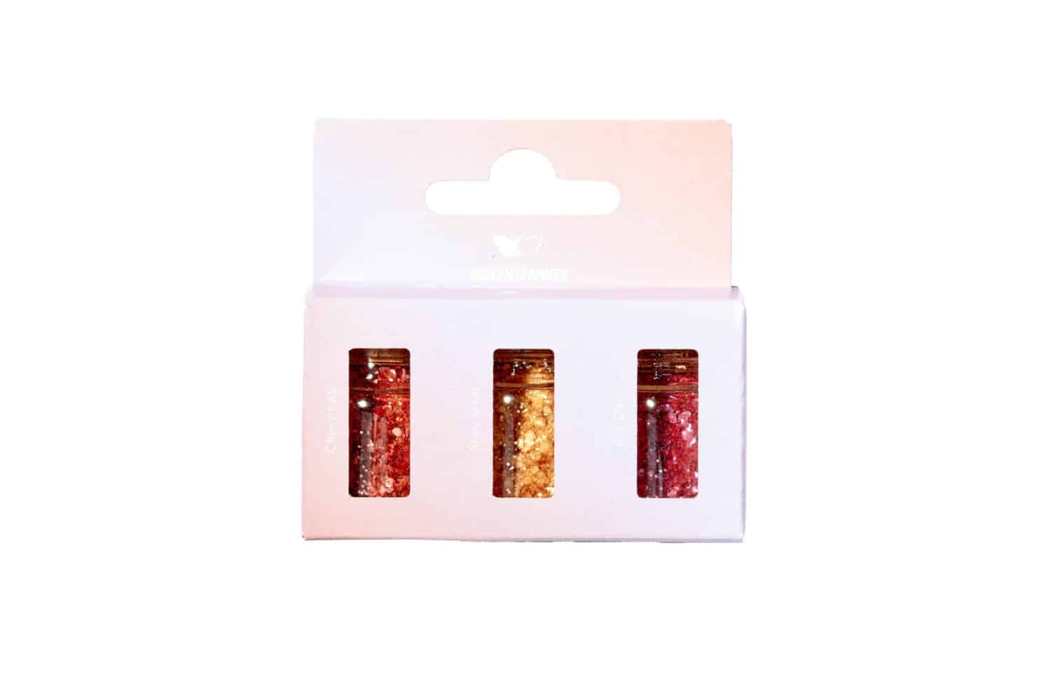 BIRKENSPANNER biologisch abbaubarer Glitzer "Collection Zodiac Edition" 3er-Set
