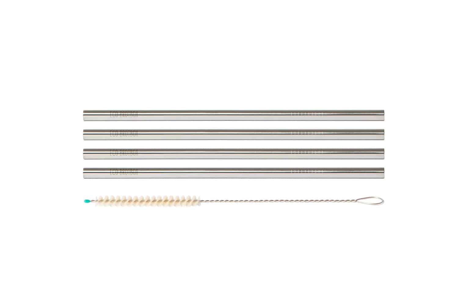 ECO Trinkhalme aus Edelstahl - Classic 4er-Set
