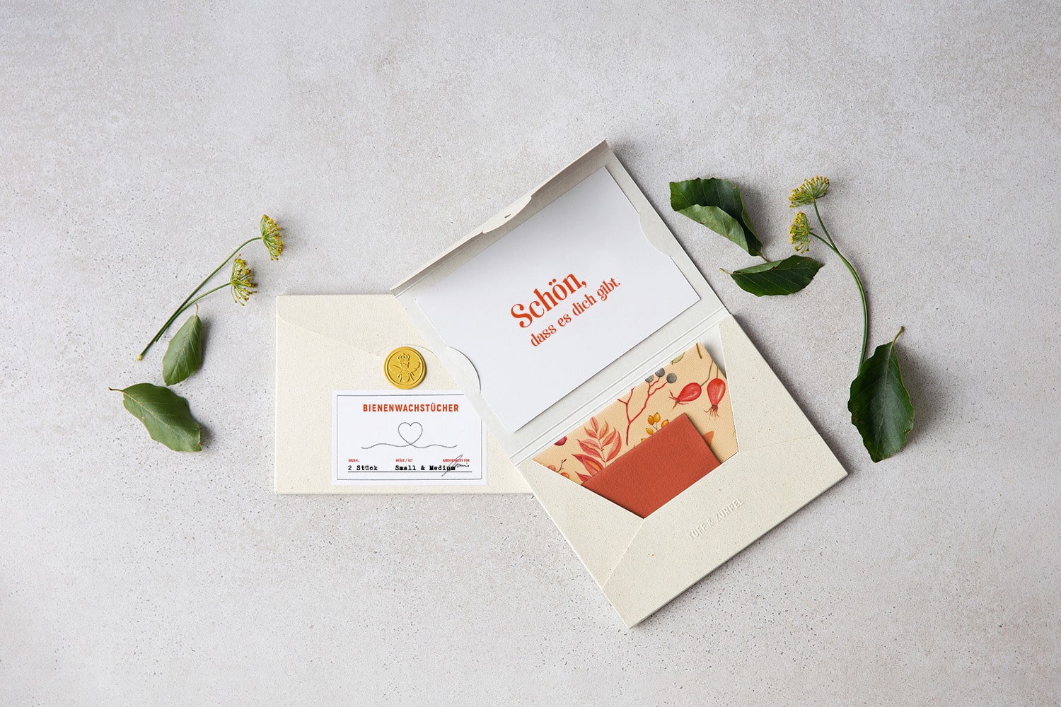 Bienenwachstücher Small & Medium Geschenkset "Beeren"