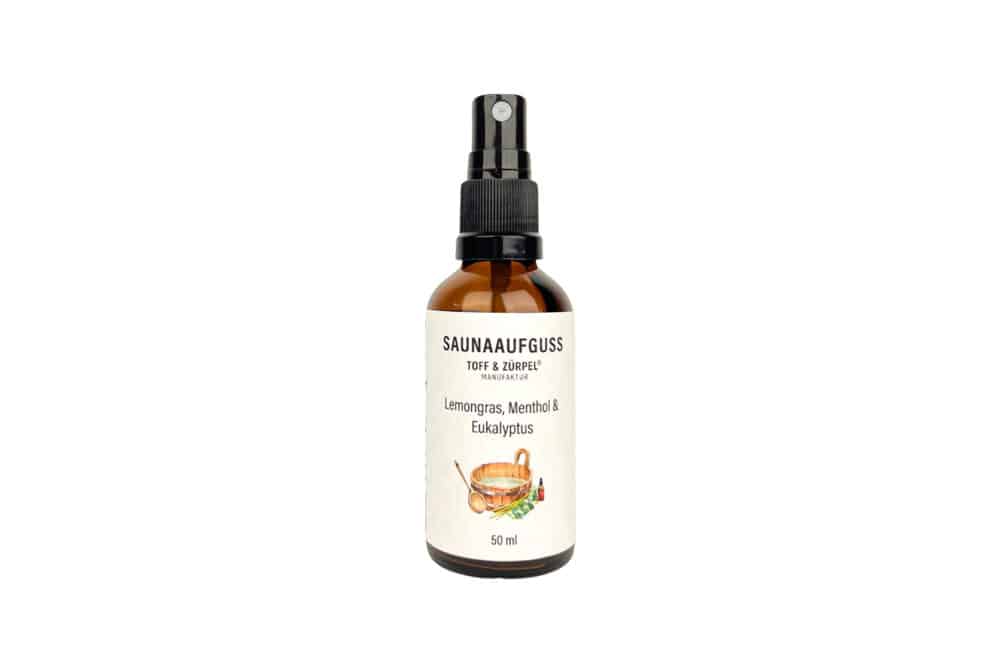 Saunaaufguss 100% natürlich mit Lemongras, Menthol & Eukalyptus 50ml