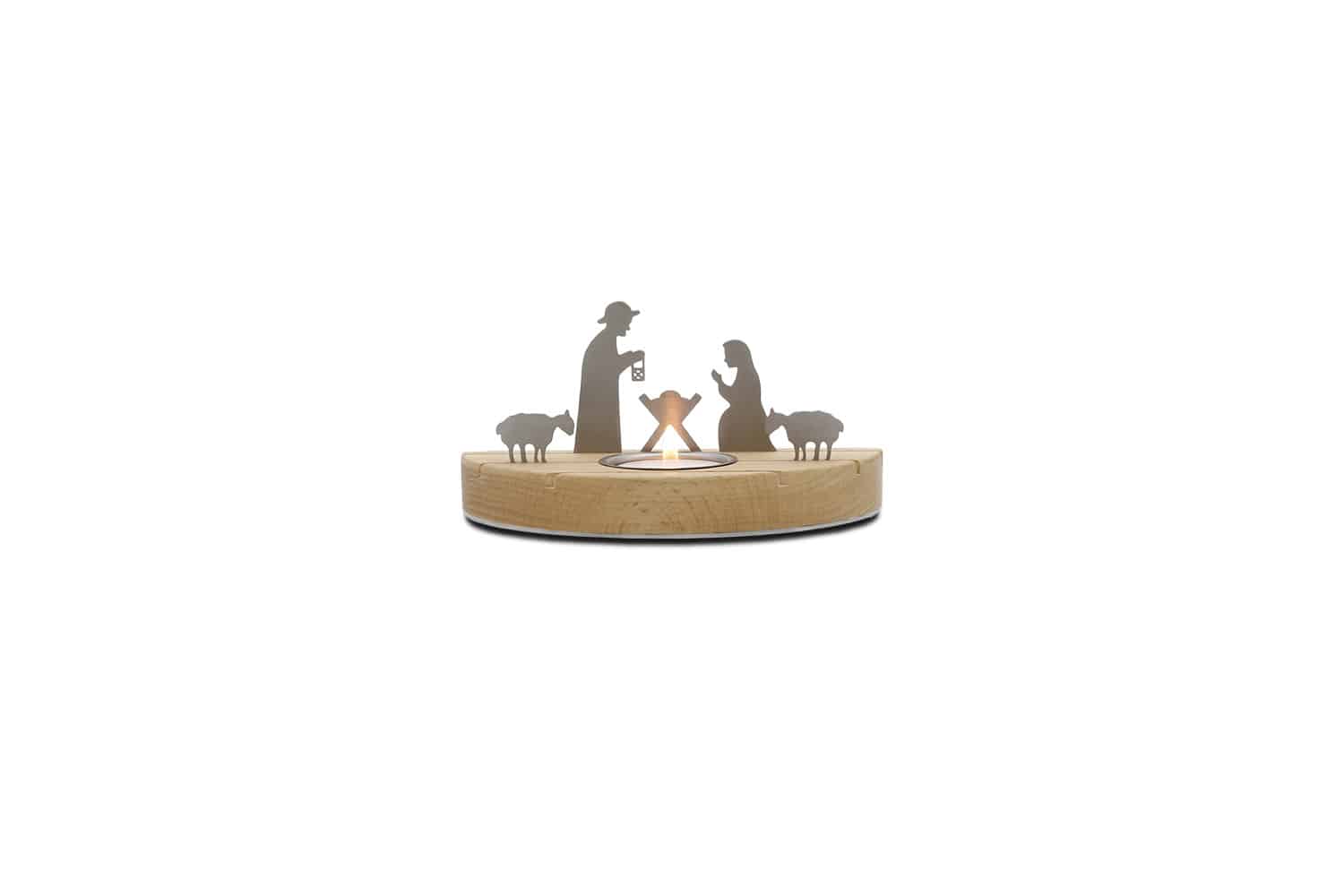 Unoferrum Silhouette Weihnachtskrippe Buche Small