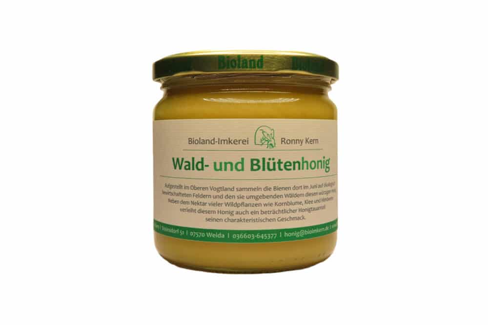 Wald -und Blütenhonig Bioland Imkerei Kern 500g