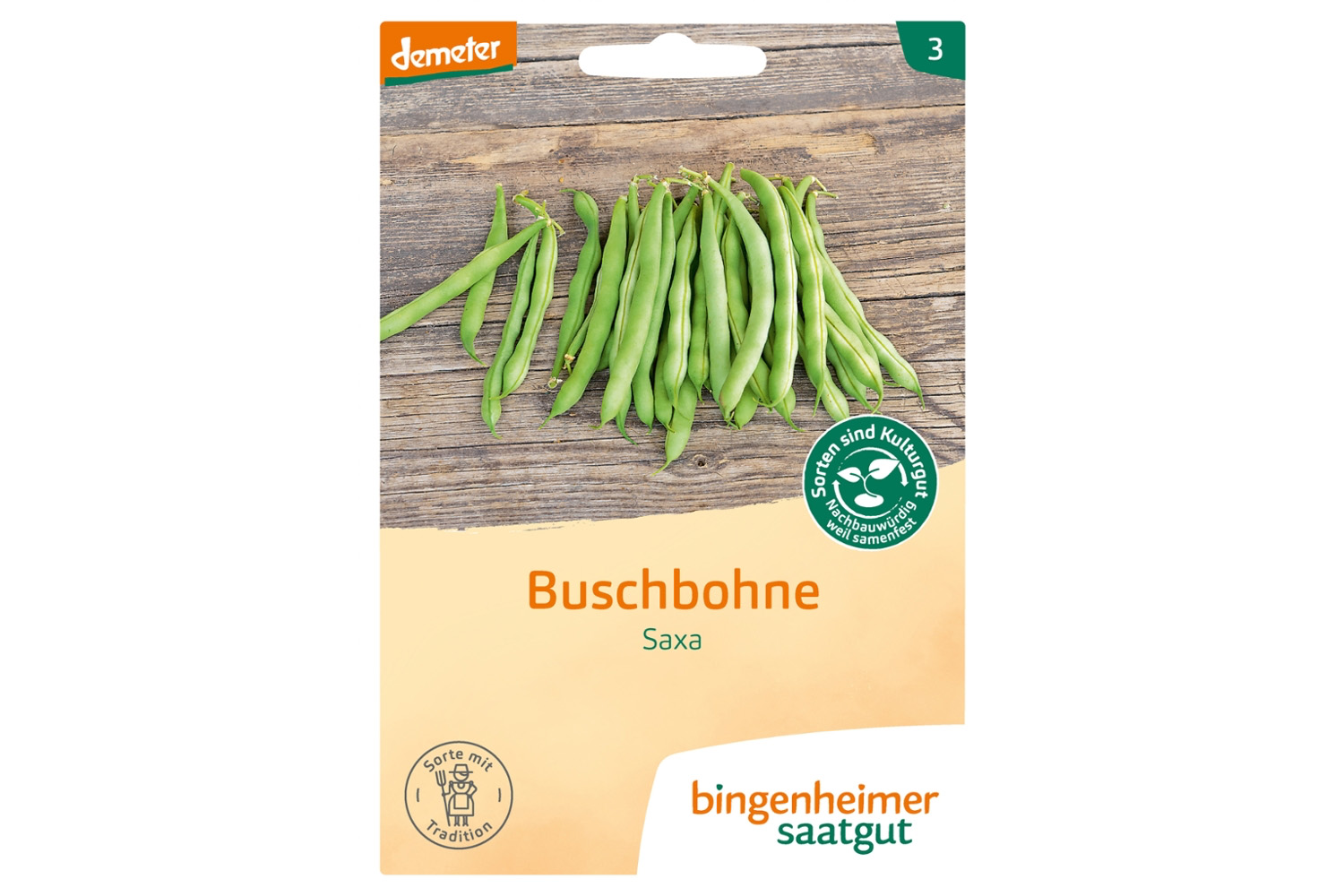 Bingenheimer Saatgut Buschbohne Saxa