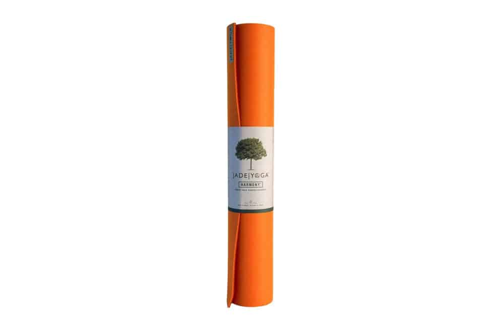 JadeYoga Harmony 68" Zoll Yogamatte 5mm Tibet Orange