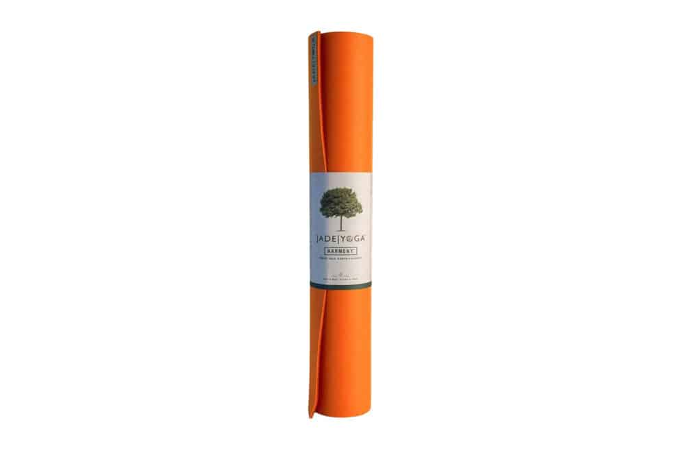 JadeYoga Harmony 68" Zoll Yogamatte 5mm Tibet Orange