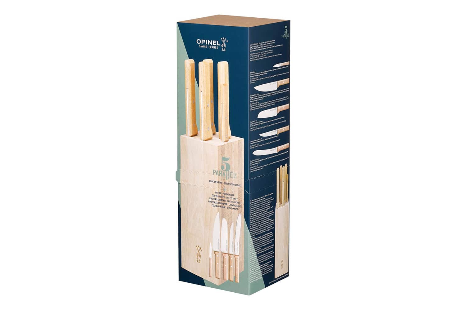 Messerblock PARALLELE BREAD mit 5 Messern