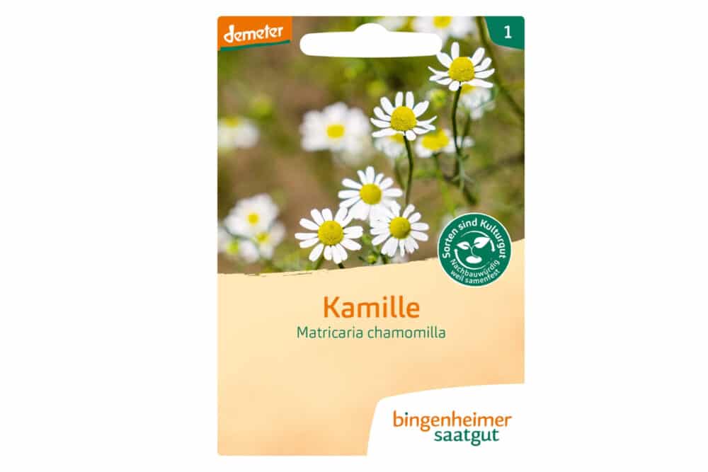 Bingenheimer Kamille Saatgut Bio Kamillensamen Matricaria chamomilla