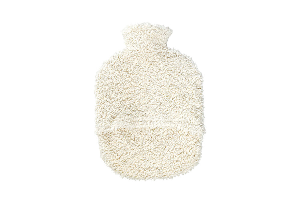 Wärmflaschenbezug Plüsch Bio Baumwolle für 2 Liter