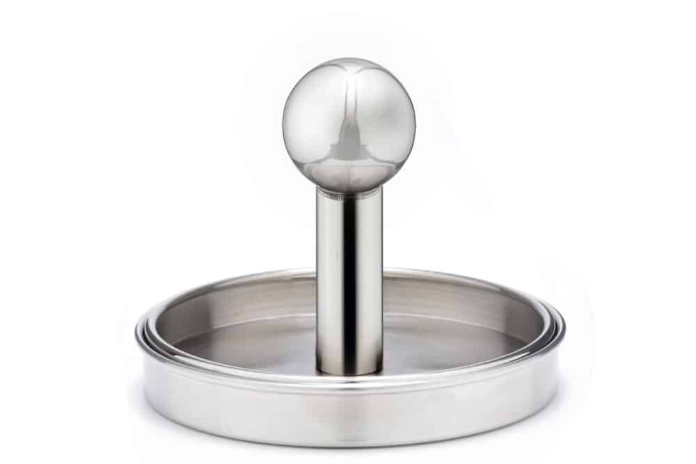 Burgerpresse zweiteilig Edelstahl 160g
