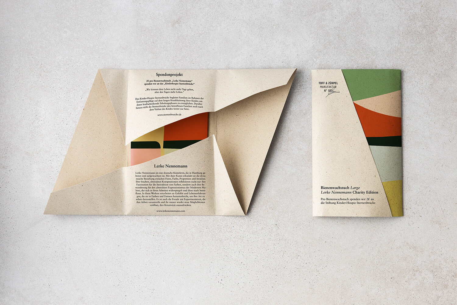 Lerke Nennemann Bienenwachstuch Flatpack
