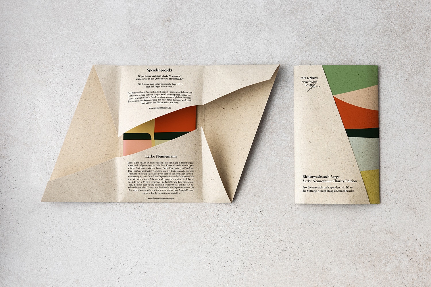 Lerke Nennemann Bienenwachstuch Flatpack