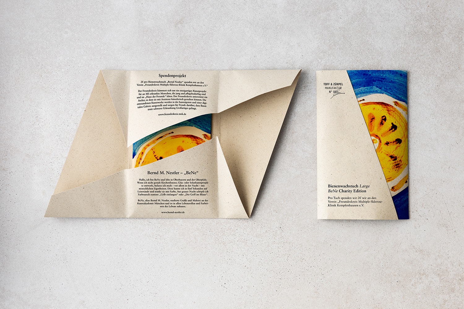 Bernd Nestler Charity Beeswax Cloth Flat Pack