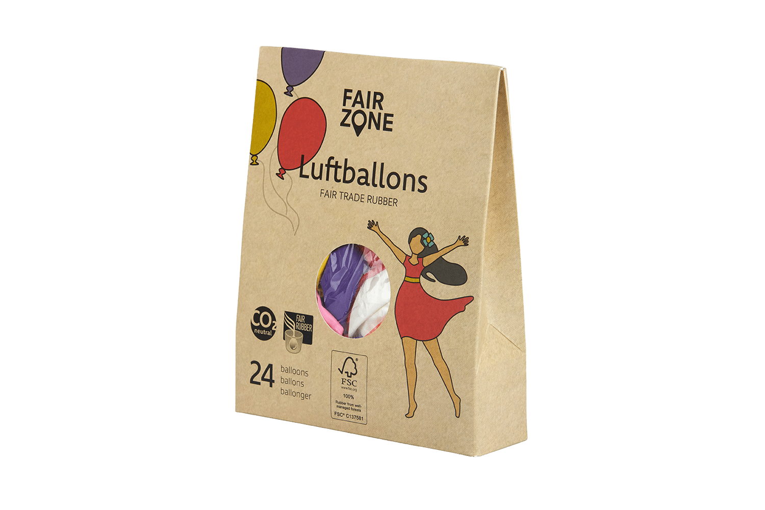 FAIR ZONE - Luftballon Mix 24 Stück